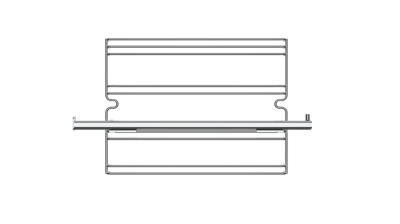 Телескопические направляющие 1-уровневые для духовых шкафов с покрытием Slippery Телескопические направляющие 1-уровневые для духовых шкафов с покрытием Slippery