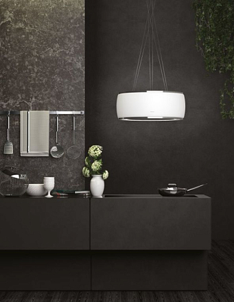 Вытяжка SOFFIO IS.58  White Satin Glass Falmec купить в Перми | Всегда в наличии! | Артикул CSAI58.E0P7#ZZZF461F | Официальный сайт LEADER-BT